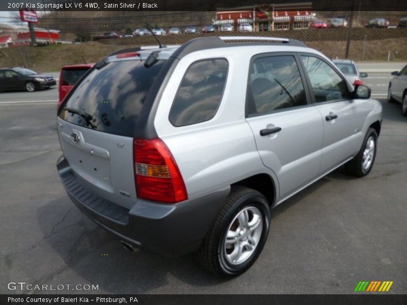 Satin Silver / Black 2007 Kia Sportage LX V6 4WD