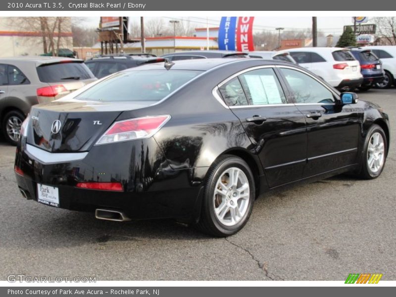 Crystal Black Pearl / Ebony 2010 Acura TL 3.5