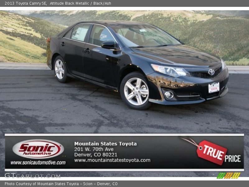 Attitude Black Metallic / Black/Ash 2013 Toyota Camry SE