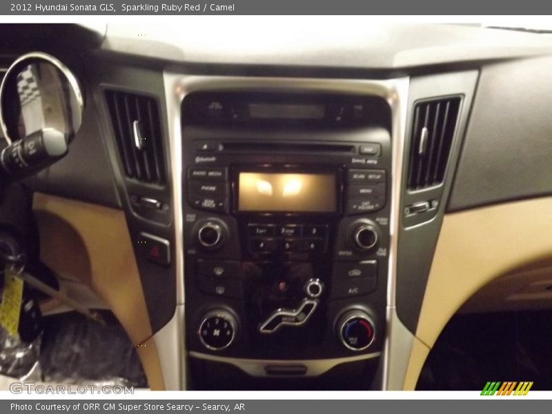 Sparkling Ruby Red / Camel 2012 Hyundai Sonata GLS