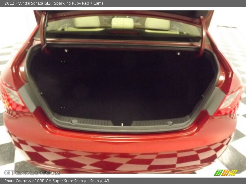 Sparkling Ruby Red / Camel 2012 Hyundai Sonata GLS