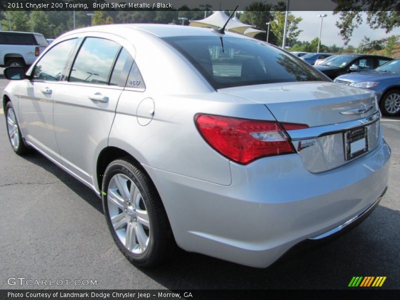 Bright Silver Metallic / Black 2011 Chrysler 200 Touring