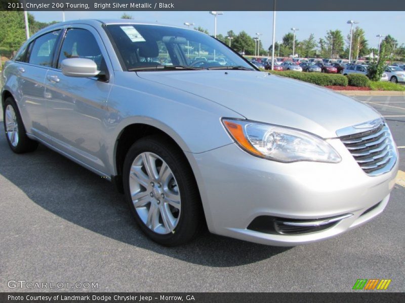 Bright Silver Metallic / Black 2011 Chrysler 200 Touring