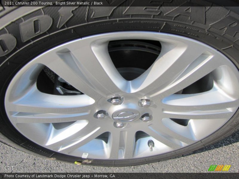 Bright Silver Metallic / Black 2011 Chrysler 200 Touring