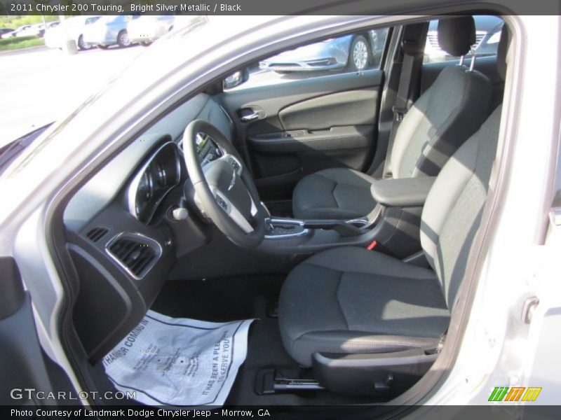 Bright Silver Metallic / Black 2011 Chrysler 200 Touring