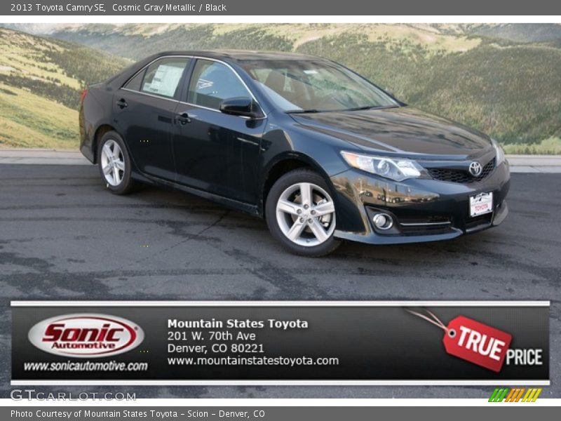 Cosmic Gray Metallic / Black 2013 Toyota Camry SE