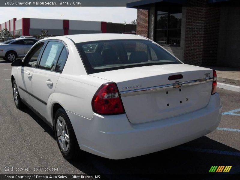 White / Gray 2005 Chevrolet Malibu Sedan