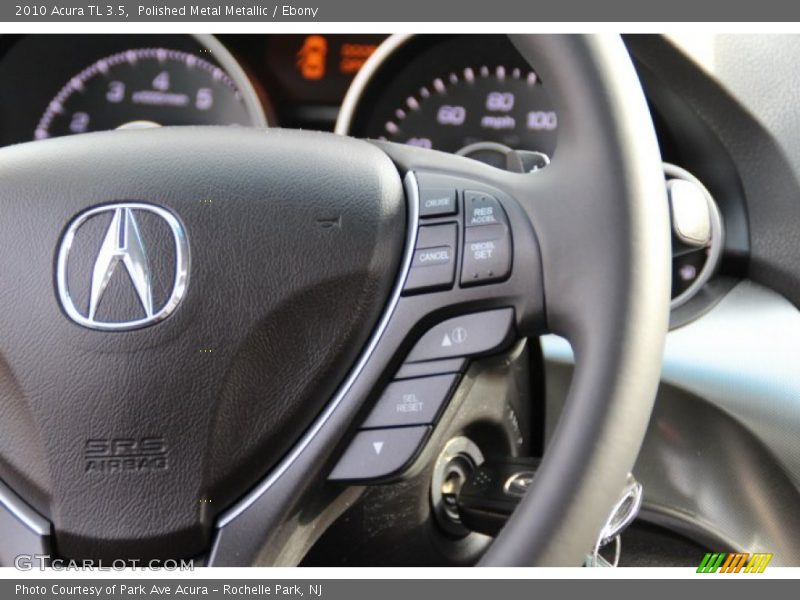 Polished Metal Metallic / Ebony 2010 Acura TL 3.5