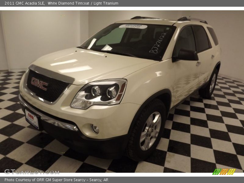 White Diamond Tintcoat / Light Titanium 2011 GMC Acadia SLE