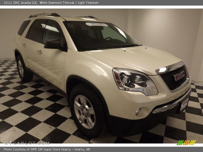 White Diamond Tintcoat / Light Titanium 2011 GMC Acadia SLE