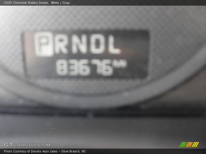 White / Gray 2005 Chevrolet Malibu Sedan
