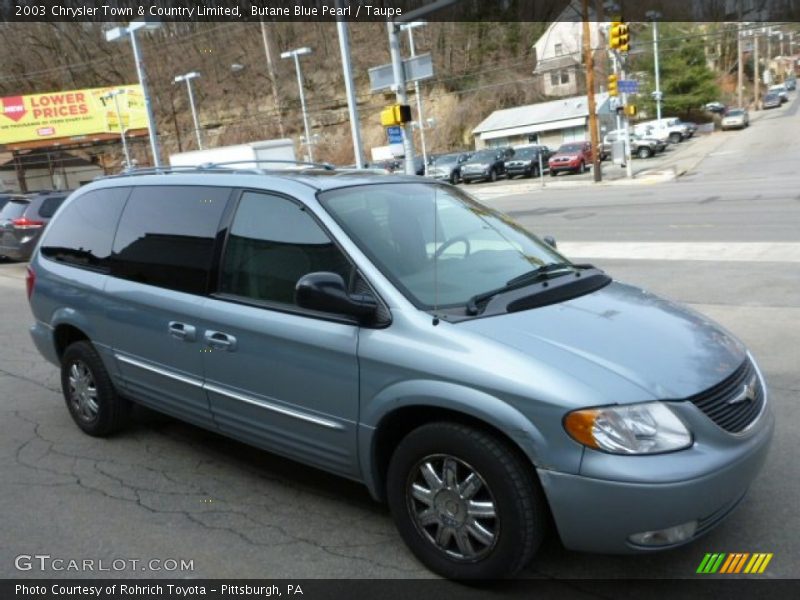 Butane Blue Pearl / Taupe 2003 Chrysler Town & Country Limited