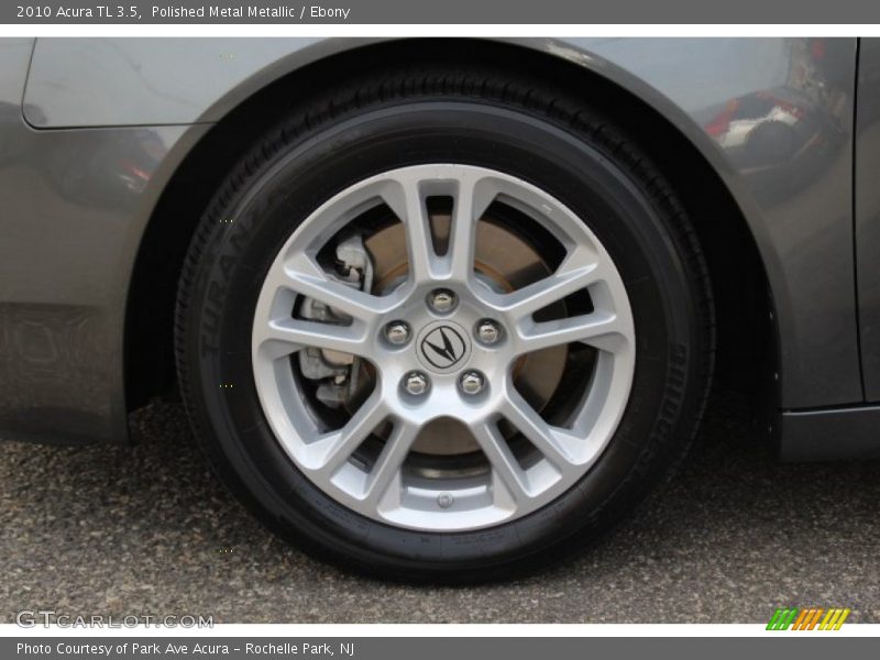 Polished Metal Metallic / Ebony 2010 Acura TL 3.5