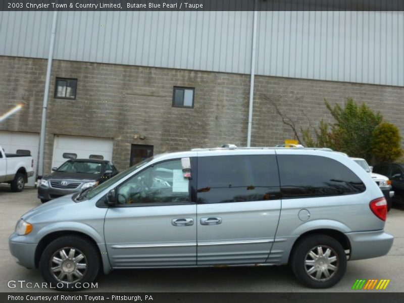 Butane Blue Pearl / Taupe 2003 Chrysler Town & Country Limited