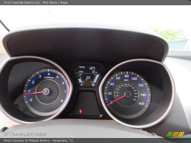 Red Allure / Beige 2013 Hyundai Elantra GLS