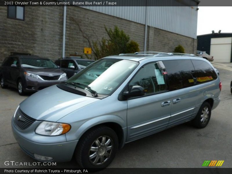 Butane Blue Pearl / Taupe 2003 Chrysler Town & Country Limited