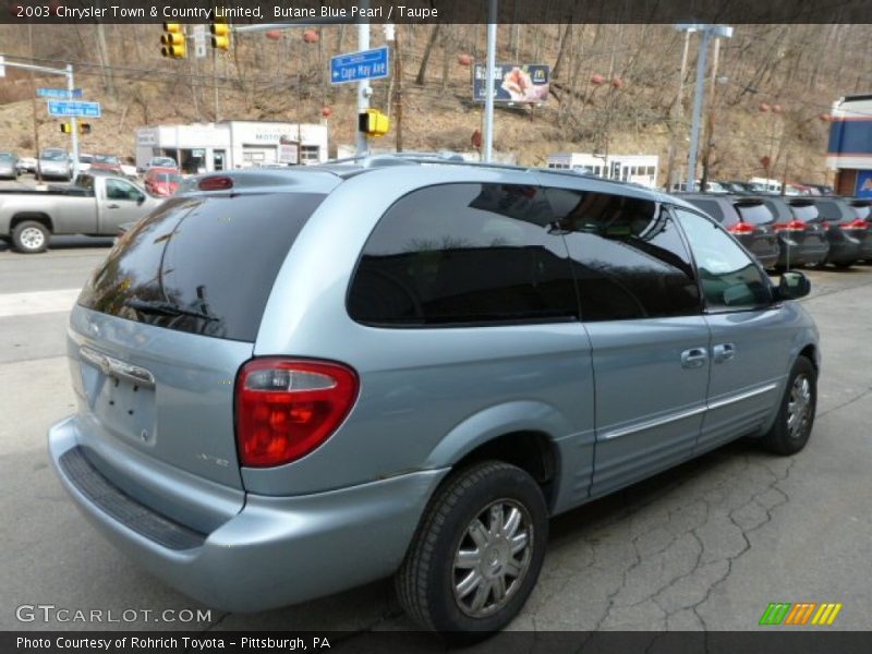 Butane Blue Pearl / Taupe 2003 Chrysler Town & Country Limited