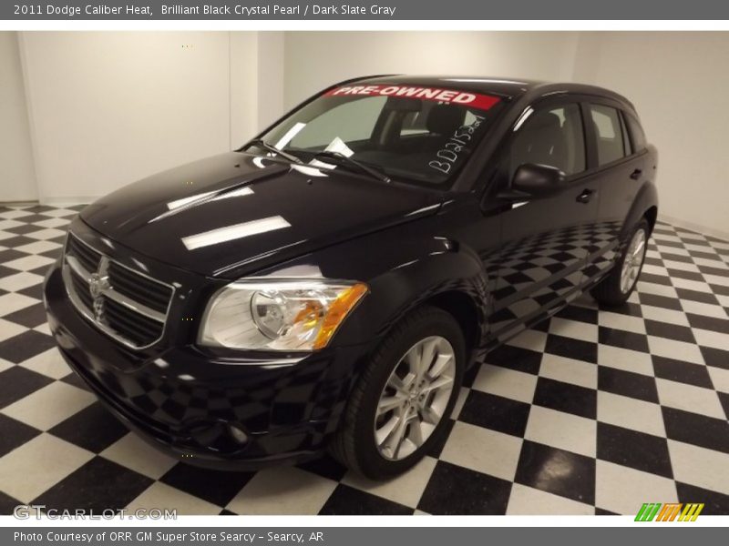Brilliant Black Crystal Pearl / Dark Slate Gray 2011 Dodge Caliber Heat