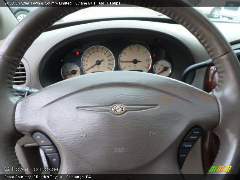Butane Blue Pearl / Taupe 2003 Chrysler Town & Country Limited