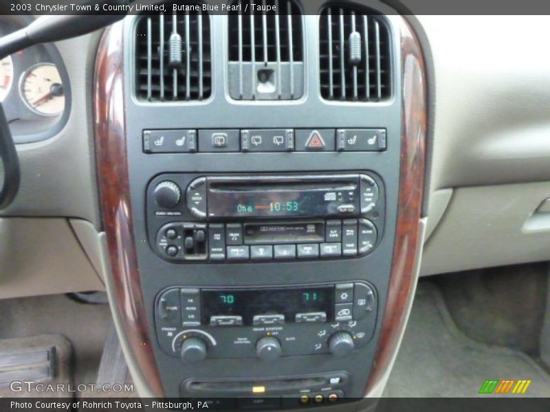 Butane Blue Pearl / Taupe 2003 Chrysler Town & Country Limited