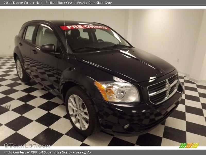 Brilliant Black Crystal Pearl / Dark Slate Gray 2011 Dodge Caliber Heat