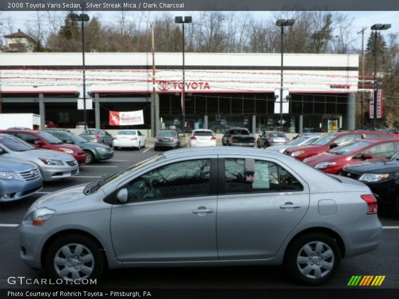 Silver Streak Mica / Dark Charcoal 2008 Toyota Yaris Sedan
