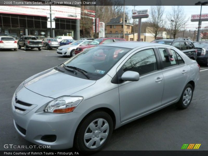 Silver Streak Mica / Dark Charcoal 2008 Toyota Yaris Sedan