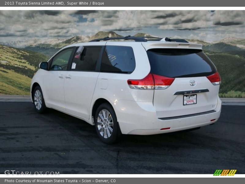 Super White / Bisque 2013 Toyota Sienna Limited AWD
