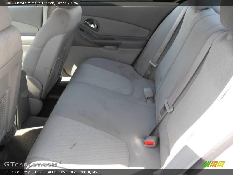 White / Gray 2005 Chevrolet Malibu Sedan
