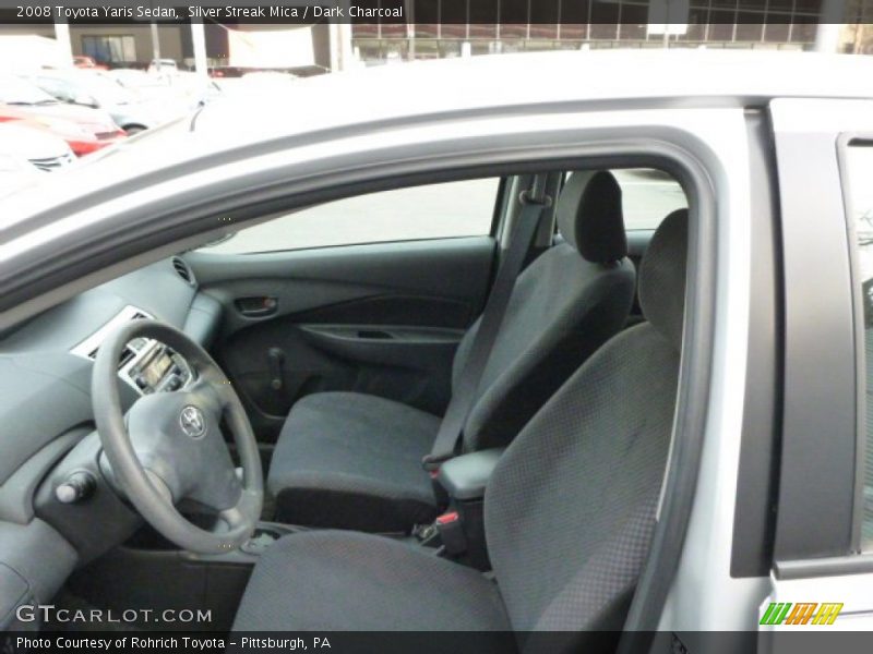 Silver Streak Mica / Dark Charcoal 2008 Toyota Yaris Sedan