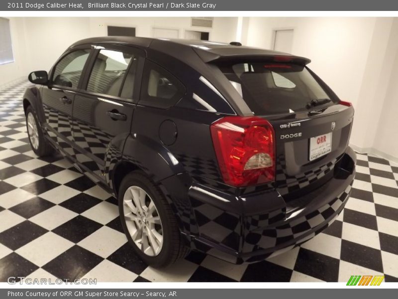 Brilliant Black Crystal Pearl / Dark Slate Gray 2011 Dodge Caliber Heat