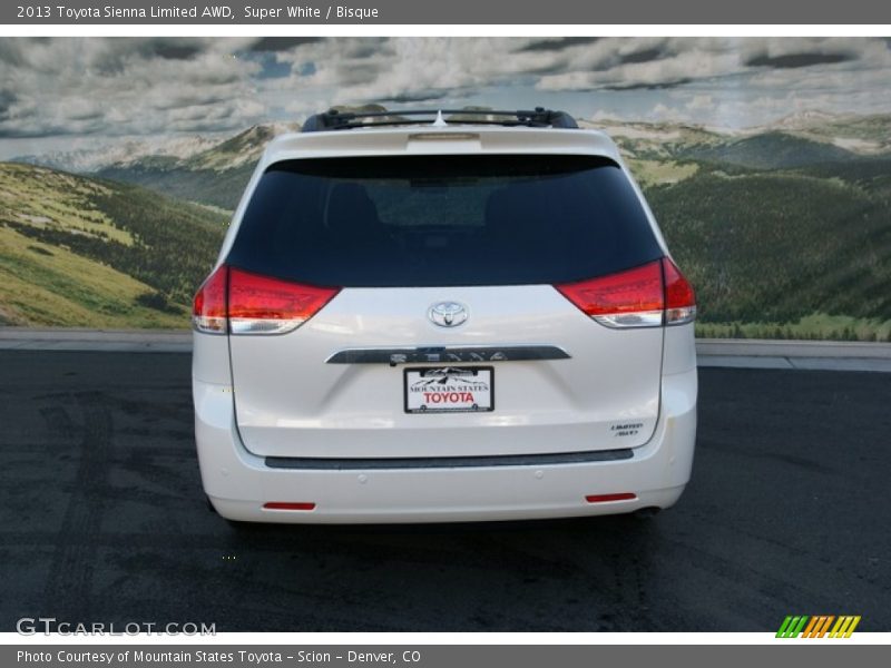 Super White / Bisque 2013 Toyota Sienna Limited AWD