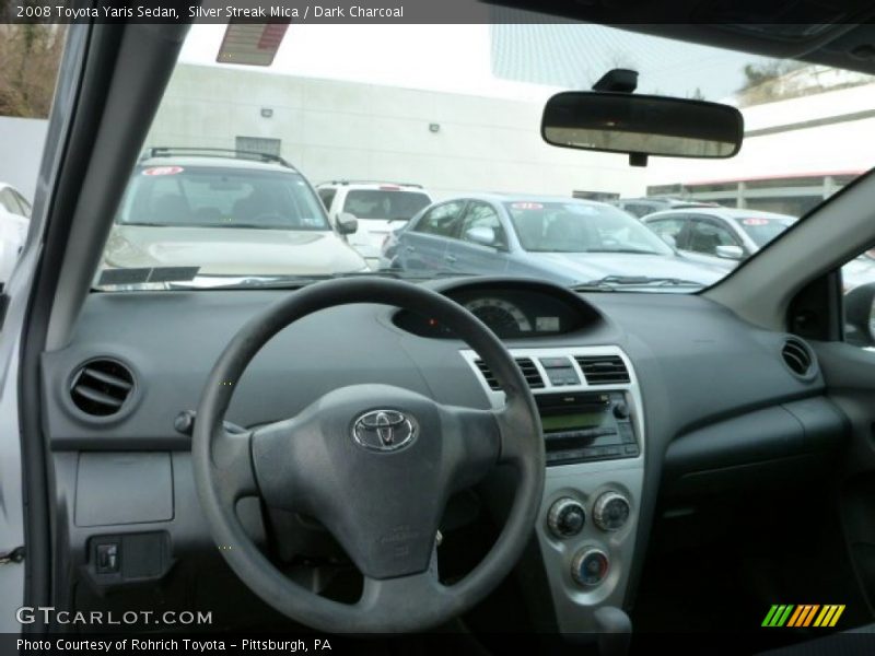 Silver Streak Mica / Dark Charcoal 2008 Toyota Yaris Sedan