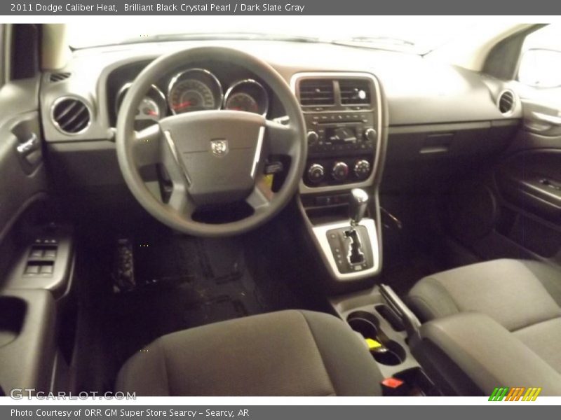 Brilliant Black Crystal Pearl / Dark Slate Gray 2011 Dodge Caliber Heat