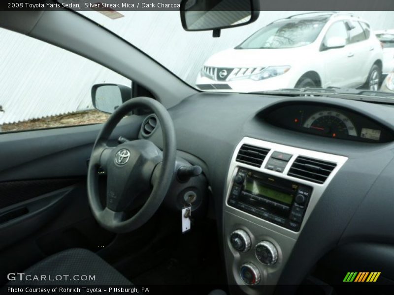 Silver Streak Mica / Dark Charcoal 2008 Toyota Yaris Sedan