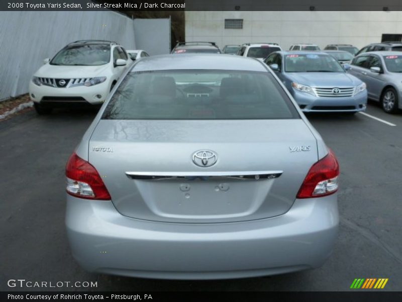 Silver Streak Mica / Dark Charcoal 2008 Toyota Yaris Sedan