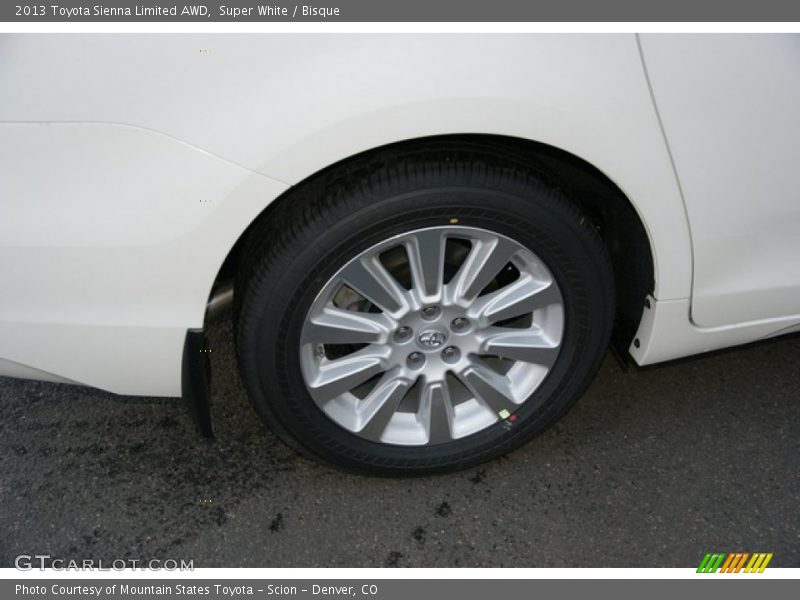Super White / Bisque 2013 Toyota Sienna Limited AWD