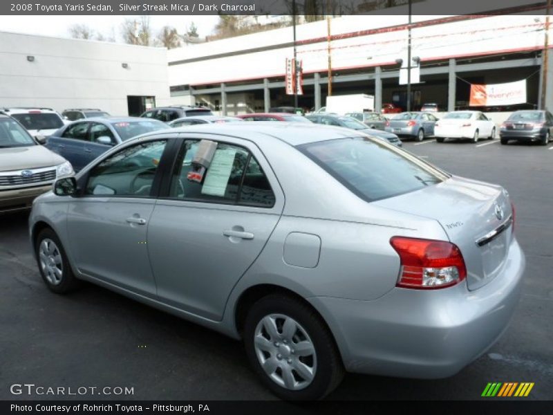 Silver Streak Mica / Dark Charcoal 2008 Toyota Yaris Sedan
