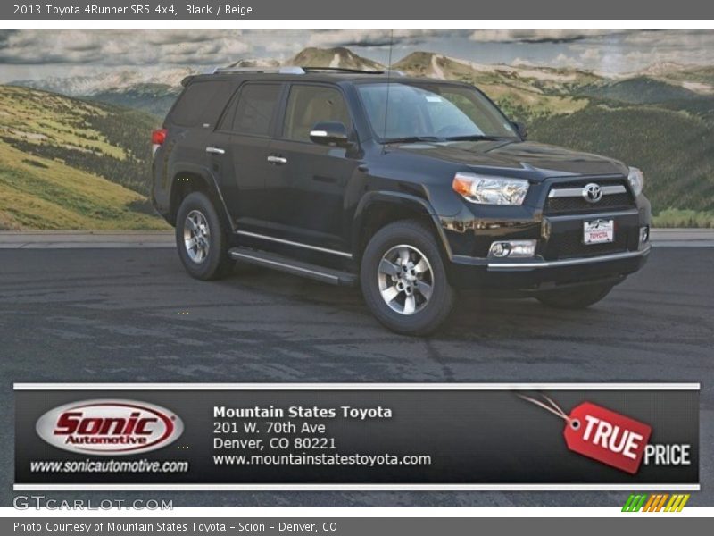 Black / Beige 2013 Toyota 4Runner SR5 4x4