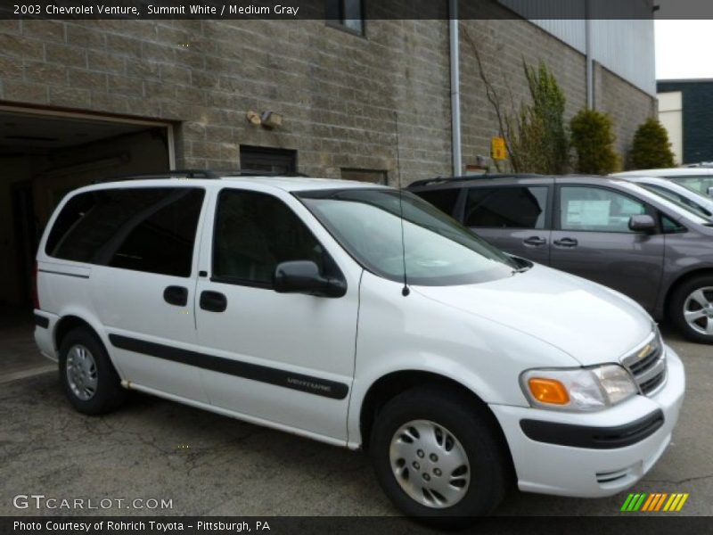 Summit White / Medium Gray 2003 Chevrolet Venture