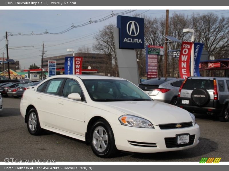 White / Neutral 2009 Chevrolet Impala LT