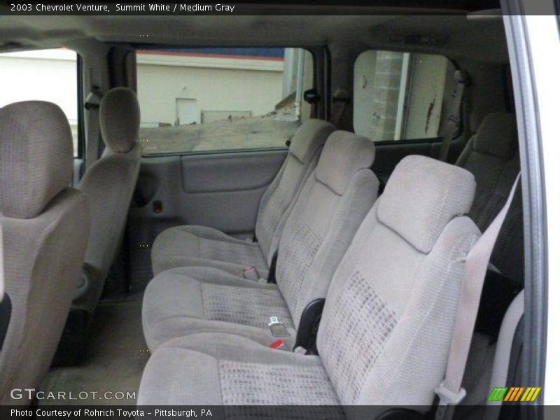 Rear Seat of 2003 Venture 