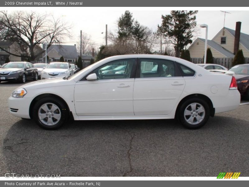 White / Neutral 2009 Chevrolet Impala LT
