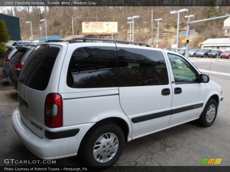 Summit White / Medium Gray 2003 Chevrolet Venture