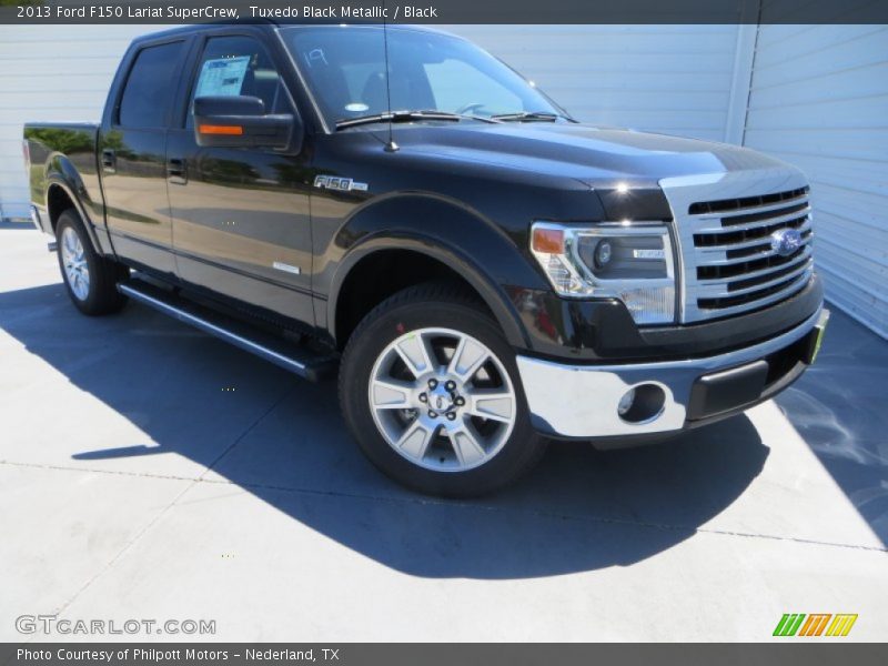 Tuxedo Black Metallic / Black 2013 Ford F150 Lariat SuperCrew