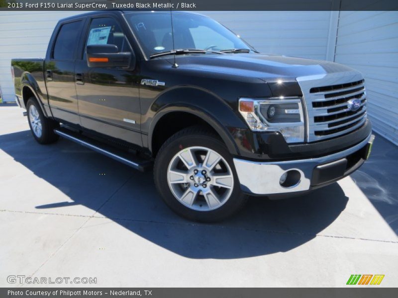Tuxedo Black Metallic / Black 2013 Ford F150 Lariat SuperCrew
