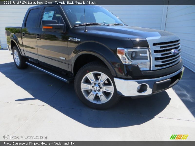 Tuxedo Black Metallic / Black 2013 Ford F150 Lariat SuperCrew