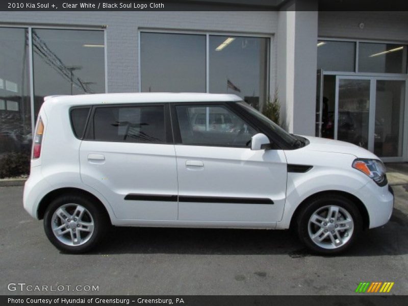 Clear White / Black Soul Logo Cloth 2010 Kia Soul +