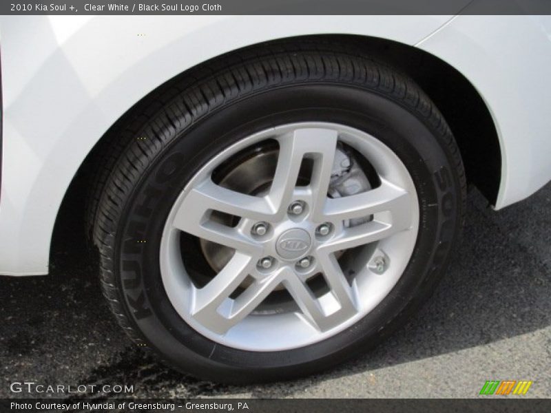 Clear White / Black Soul Logo Cloth 2010 Kia Soul +