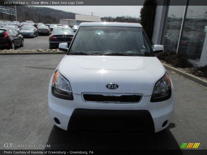 Clear White / Black Soul Logo Cloth 2010 Kia Soul +